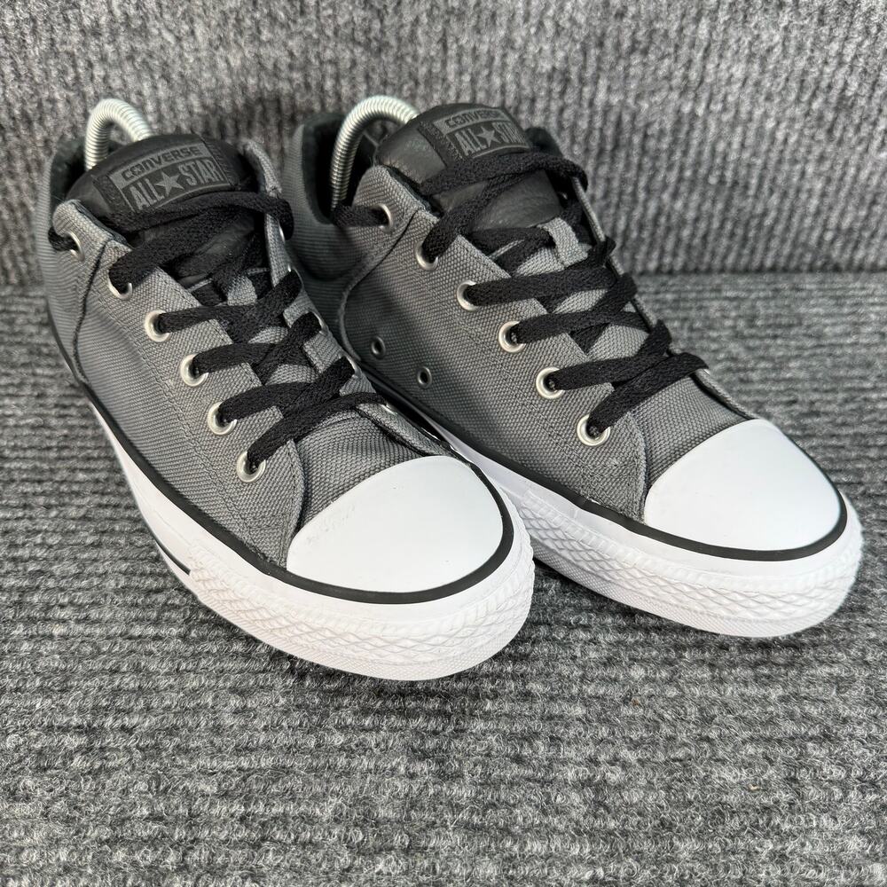Converse Chuck Taylor All Star Low Top Gray Black Mens 8 Womens 10 151137F